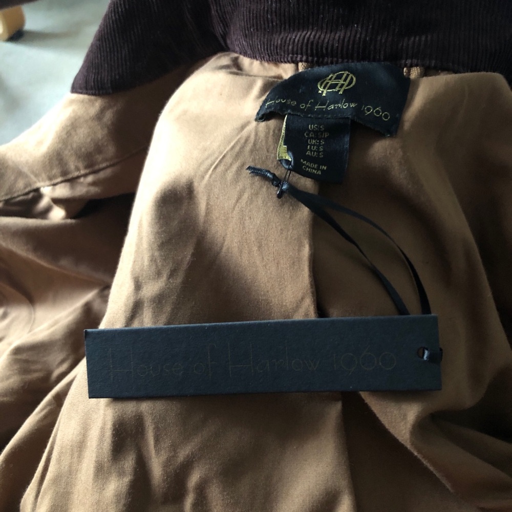 House of Harlow 1960 (S) Zip-Up Crop Utility Jacket - Picture 7 of 12